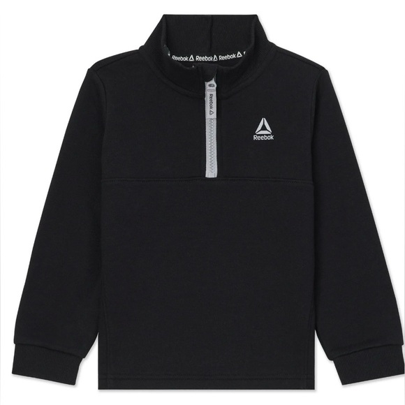 Reebok Toddler Unisex Half Zip Pullover and Jogger Set, 2 Piece - Picture 3 of 7